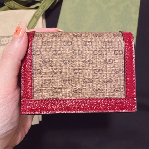 Gucci Doraemon Flap Card Case Wallet Mini GG - Picture 8 of 12